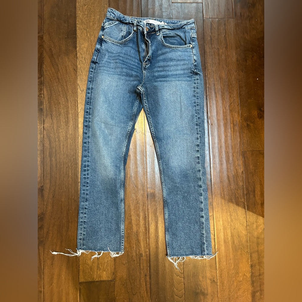 Zara High Rise,  Straight Jeans